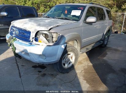 2002 TOYOTA SEQUOIA SR5 Gray  Gasoline 5TDZT34A62S131243 photo #3