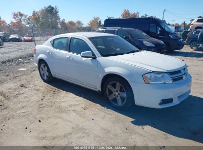 2013 DODGE AVENGER SXT White  Gasoline 1C3CDZCB5DN680414 photo #1