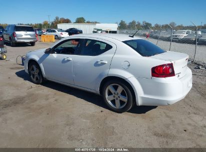 2013 DODGE AVENGER SXT White  Gasoline 1C3CDZCB5DN680414 photo #4