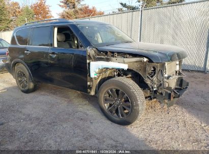 2018 NISSAN ARMADA PLATINUM Black  Gasoline JN8AY2NE4J9730542 photo #1