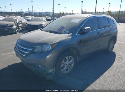 2012 HONDA CR-V EX-L Gray  Gasoline JHLRM3H75CC004761 photo #3