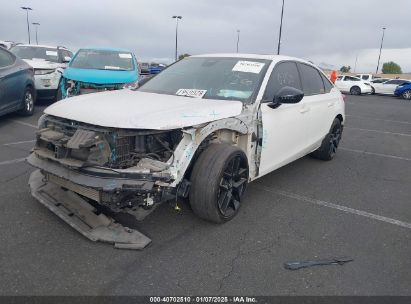 2022 HONDA CIVIC SI SEDAN White  Gasoline 2HGFE1E52NH470489 photo #3