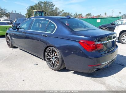 2013 BMW 740LI Blue  Gasoline WBAYE4C58DDW22781 photo #4