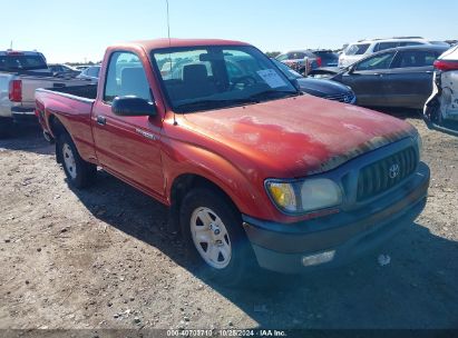 2004 TOYOTA TACOMA Red  Gasoline 5TENL42N34Z445285 photo #1