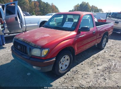 2004 TOYOTA TACOMA Red  Gasoline 5TENL42N34Z445285 photo #3