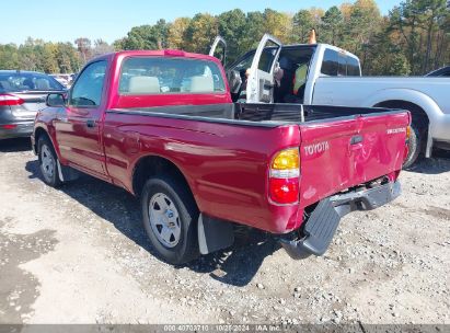 2004 TOYOTA TACOMA Red  Gasoline 5TENL42N34Z445285 photo #4