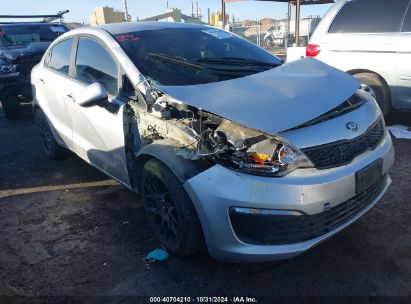 2016 KIA RIO LX Silver  Gasoline KNADM4A37G6668565 photo #1