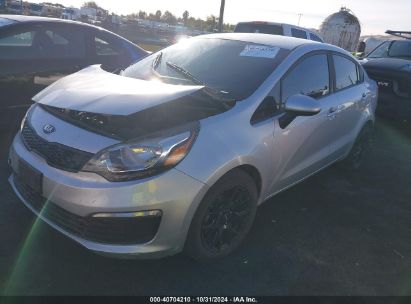 2016 KIA RIO LX Silver  Gasoline KNADM4A37G6668565 photo #3