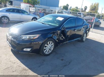 2015 KIA OPTIMA LX Black  Gasoline 5XXGM4A78FG452114 photo #3