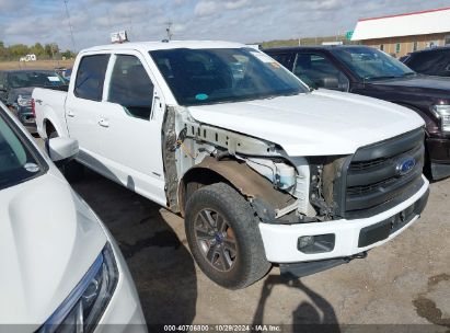 2017 FORD F-150 LARIAT White  Gasoline 1FTEW1EGXHFC34526 photo #1