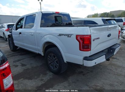 2017 FORD F-150 LARIAT White  Gasoline 1FTEW1EGXHFC34526 photo #4