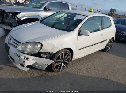 2009 VOLKSWAGEN RABBIT S White  Gasoline WVWAB71K69W119205 photo #3