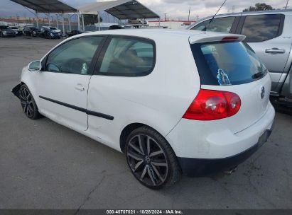 2009 VOLKSWAGEN RABBIT S White  Gasoline WVWAB71K69W119205 photo #4