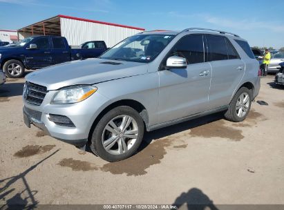 2014 MERCEDES-BENZ ML 350 4MATIC Silver  Gasoline 4JGDA5HB5EA415944 photo #3