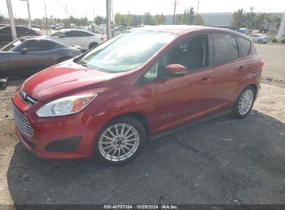 2013 FORD C-MAX HYBRID SE Red  Hybrid 1FADP5AU3DL532882 photo #3