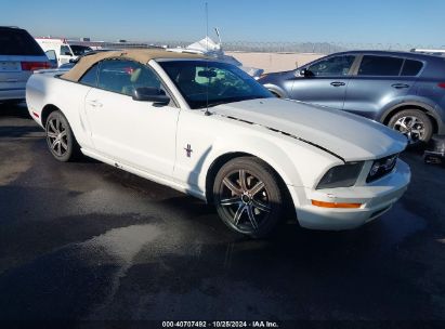 2008 FORD MUSTANG V6 DELUXE/V6 PREMIUM White  Gasoline 1ZVHT84N885103676 photo #1