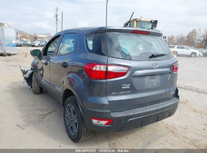 2021 FORD ECOSPORT S Blue  Gasoline MAJ6S3FL4MC436660 photo #4