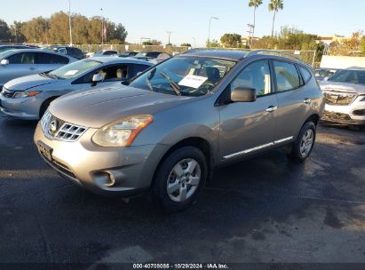 2014 NISSAN ROGUE SELECT S Gray  Gasoline JN8AS5MT6EW602765 photo #3