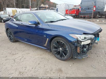 2018 INFINITI Q60 3.0T LUXE Blue  Gasoline JN1EV7EL5JM390495 photo #1