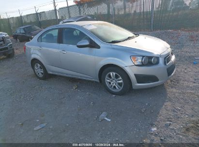 2014 CHEVROLET SONIC LT AUTO Silver  Gasoline 1G1JC5SH3E4162015 photo #1