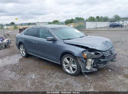 2014 VOLKSWAGEN PASSAT 2.0L TDI SE Gray  Diesel 1VWBN7A35EC090535 photo #1