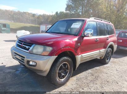 2001 MITSUBISHI MONTERO LIMITED Red  Gasoline JA4MW51R71J017491 photo #3