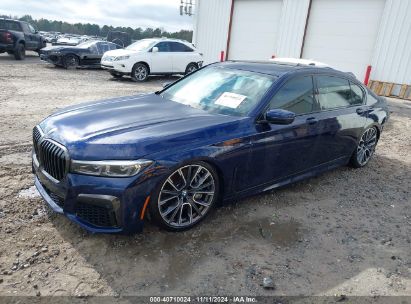 2022 BMW 750 I XDRIVE Blue  Gasoline WBA7U2C03NCK05194 photo #3