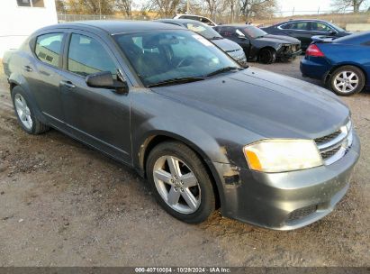 2013 DODGE AVENGER SE Gray  Gasoline 1C3CDZAB3DN642652 photo #1