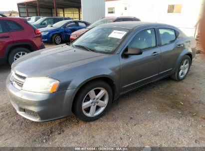 2013 DODGE AVENGER SE Gray  Gasoline 1C3CDZAB3DN642652 photo #3