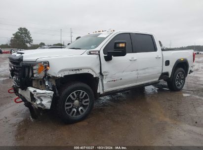 2022 GMC SIERRA 2500HD 4WD  STANDARD BED AT4 White  Diesel 1GT49PEY8NF134709 photo #3