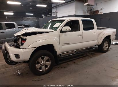 2013 TOYOTA TACOMA DOUBLE CAB LONG BED White  Gasoline 3TMMU4FN6DM060027 photo #3