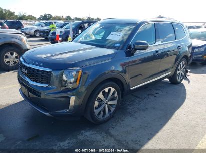 2022 KIA TELLURIDE EX Gray  Gasoline 5XYP3DHC3NG317817 photo #3