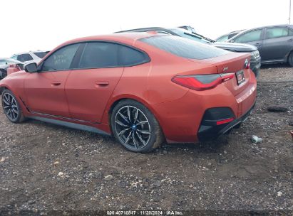 2023 BMW I4 M50 Orange  Electric WBY33AW04PFP54493 photo #4