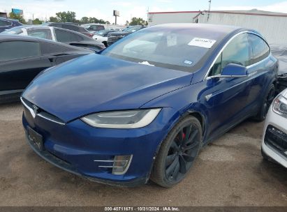 2016 TESLA MODEL X Blue  Electric 5YJXCBE48GF011076 photo #3