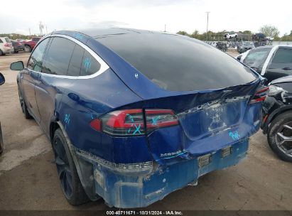 2016 TESLA MODEL X Blue  Electric 5YJXCBE48GF011076 photo #4