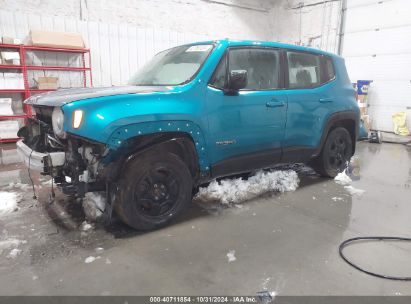 2020 JEEP RENEGADE SPORT 4X4 Blue  gas ZACNJBAB7LPL89763 photo #3