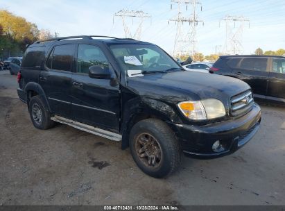 2004 TOYOTA SEQUOIA LIMITED V8 Black  Gasoline 5TDZT38A145212129 photo #1