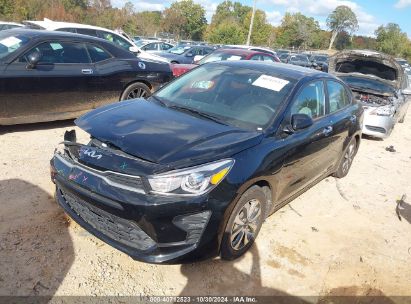 2023 KIA RIO S Black  Gasoline 3KPA24AD2PE540653 photo #3