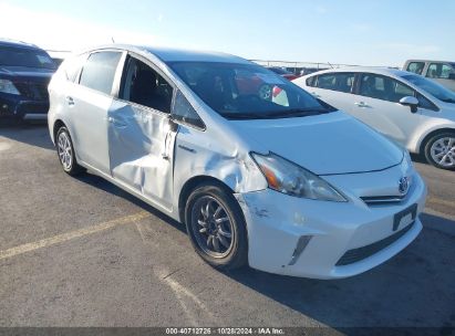 2012 TOYOTA PRIUS V THREE White  Hybrid JTDZN3EU4C3058654 photo #1