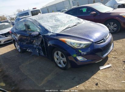 2013 HYUNDAI ELANTRA GLS Blue  Gasoline 5NPDH4AE7DH426675 photo #1