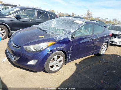 2013 HYUNDAI ELANTRA GLS Blue  Gasoline 5NPDH4AE7DH426675 photo #3