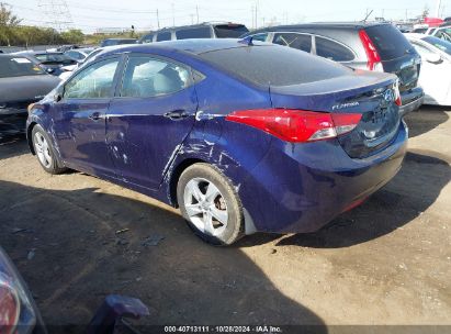 2013 HYUNDAI ELANTRA GLS Blue  Gasoline 5NPDH4AE7DH426675 photo #4