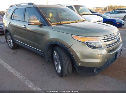 2013 FORD EXPLORER LIMITED Green  Gasoline 1FM5K8F88DGB43458 photo #1