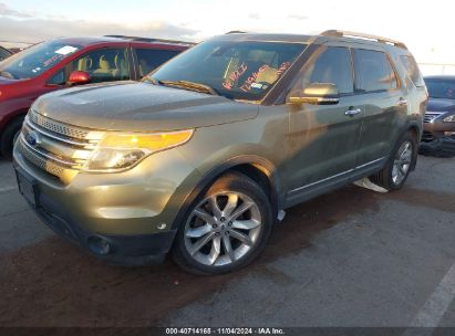 2013 FORD EXPLORER LIMITED Green  Gasoline 1FM5K8F88DGB43458 photo #3