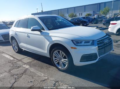 2018 AUDI Q5 2.0T PREMIUM/2.0T TECH PREMIUM White  Gasoline WA1BNAFY1J2043128 photo #1