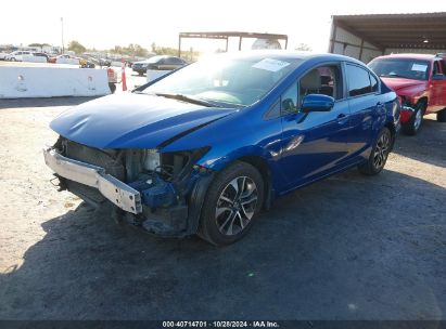 2014 HONDA CIVIC EX Blue  Gasoline 19XFB2F8XEE071444 photo #3