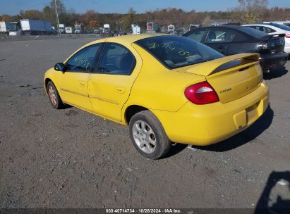 2003 DODGE NEON SXT Yellow  Gasoline 1B3ES56C13D119852 photo #4