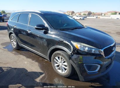 2016 KIA SORENTO 3.3L LX Black  Gasoline 5XYPG4A5XGG003603 photo #1