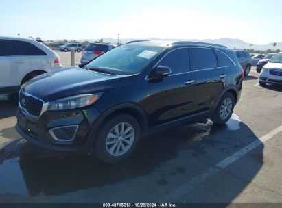 2016 KIA SORENTO 3.3L LX Black  Gasoline 5XYPG4A5XGG003603 photo #3