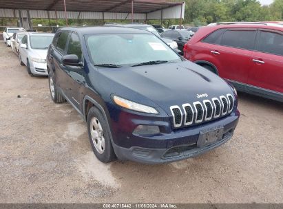 2015 JEEP CHEROKEE SPORT Blue  Gasoline 1C4PJMAB1FW522693 photo #1